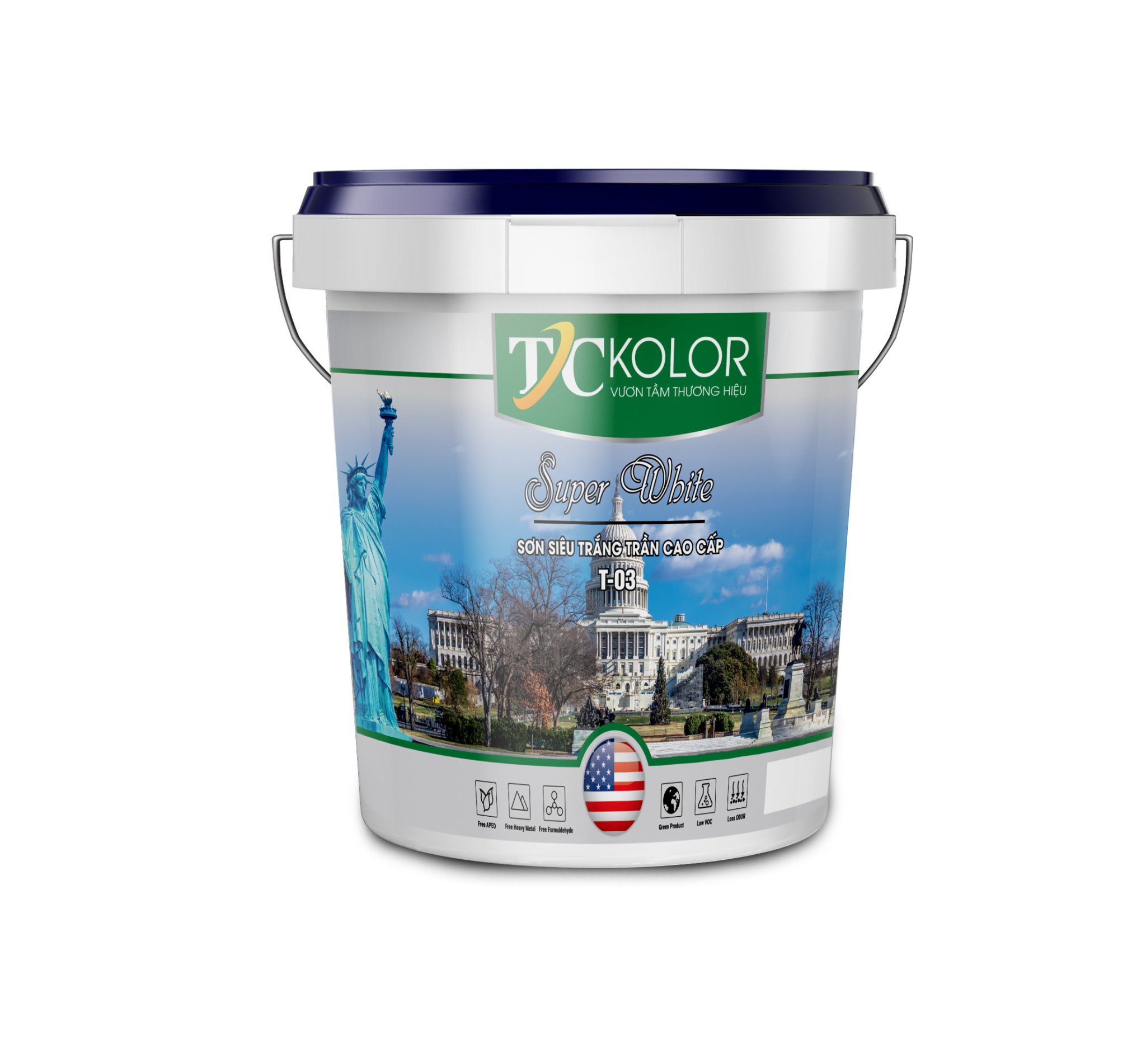 Sơn siêu trắng trần nội thất cao cấp T03